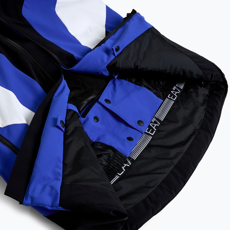 Куртка гірськолижна чоловіча EA7 Emporio Armani Ski Cortina Colorblock Toray new royal blue 9
