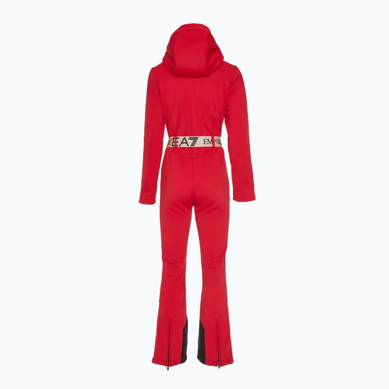 Комбінезон гірськолижний жіночий EA7 Emporio Armani Ski Kitzbuhel Softshell salsa 2