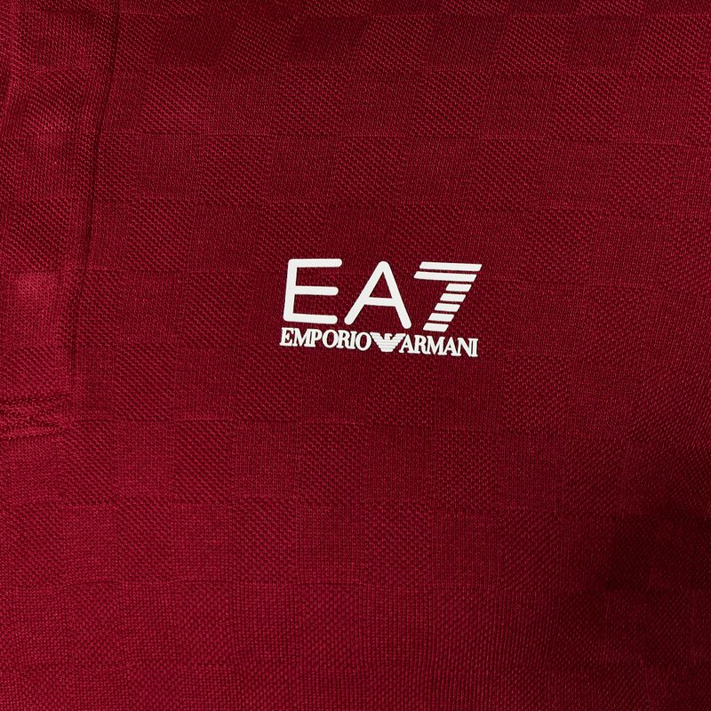 Футболка чоловіча EA7 Emporio Armani Golf Pro поло Check syrah 3