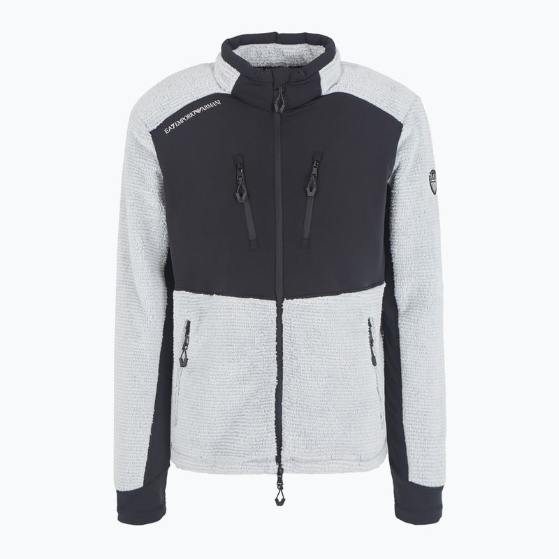 Чоловічий топ EA7 Emporio Armani Ski Cortina Polarfleece Polarfleece T-Top тихо сірий