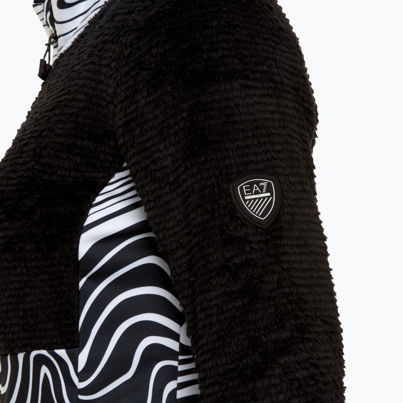 Жіночий гірськолижний світшот EA7 Ski Kitzbuhel Polarfleece T-Top fancy zebra 3