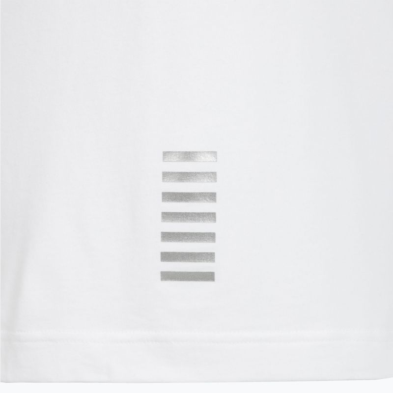 Футболка поло чоловіча EA7 Emporio Armani Core Identity Polo white / silver logo 5