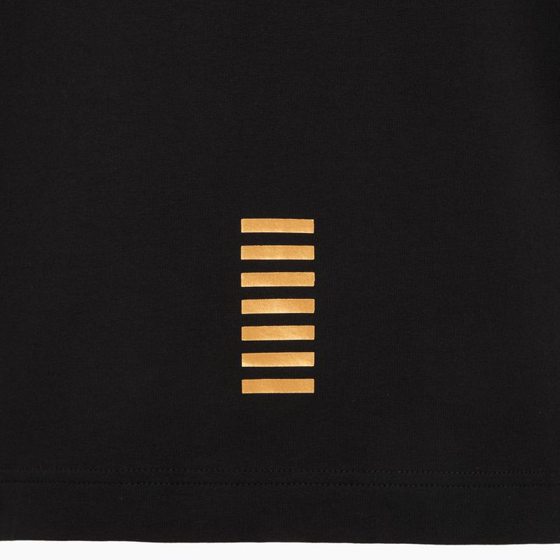 Футболка поло чоловіча EA7 Emporio Armani Core Identity Polo black / gold logo 4