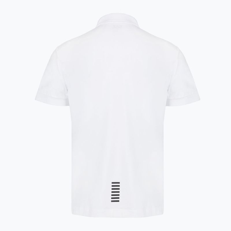 Футболка поло чоловіча EA7 Emporio Armani Core Identity Polo white 2