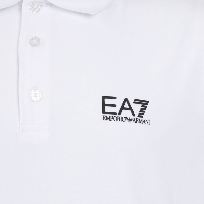 Футболка поло чоловіча EA7 Emporio Armani Core Identity Polo white 3