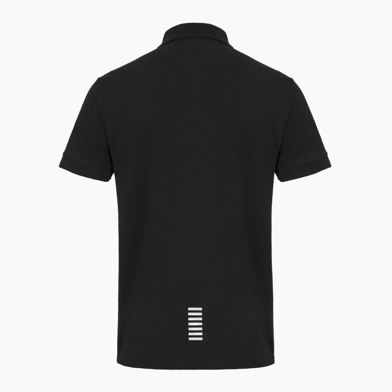 Футболка поло чоловіча EA7 Emporio Armani Core Identity Polo black 2