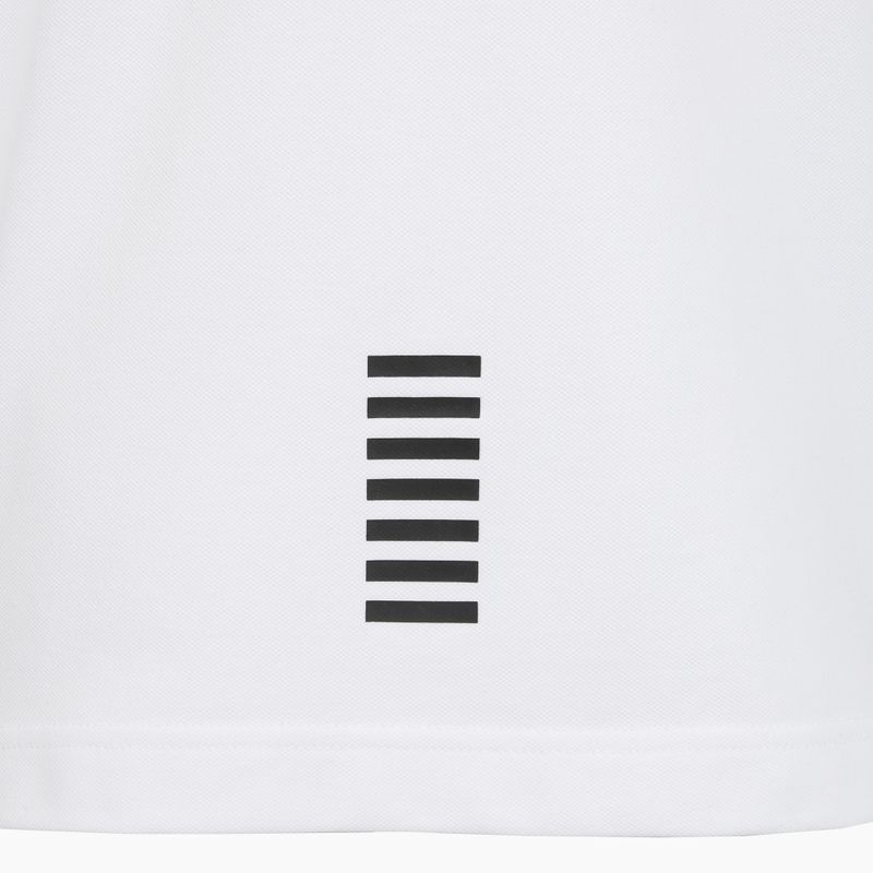 Футболка поло чоловіча EA7 Emporio Armani Core Identity Piqué Polo white 4