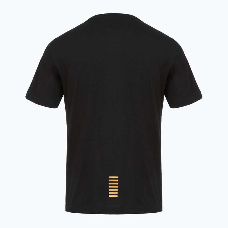 Чоловіча футболка EA7 Emporio Armani Pima Cotton Core Identity чорна 2