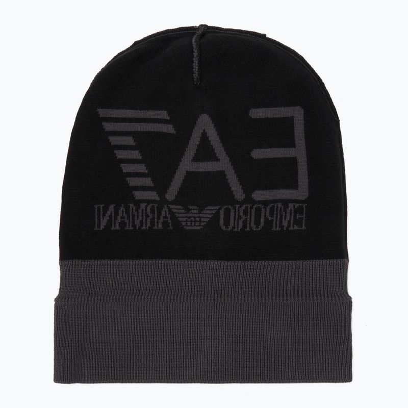 Шапка зимова EA7 Emporio Armani Mountain Visibility Beanie armani blue / asphalt 4