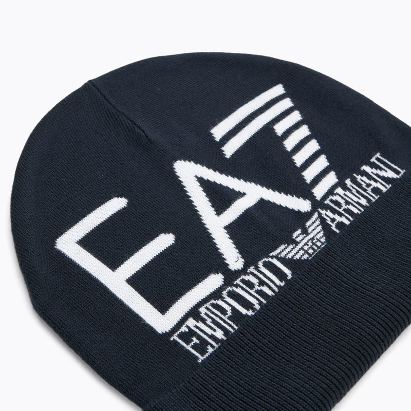 Шапка зимова EA7 Emporio Armani Mountain Visibility Beanie blue / white 3