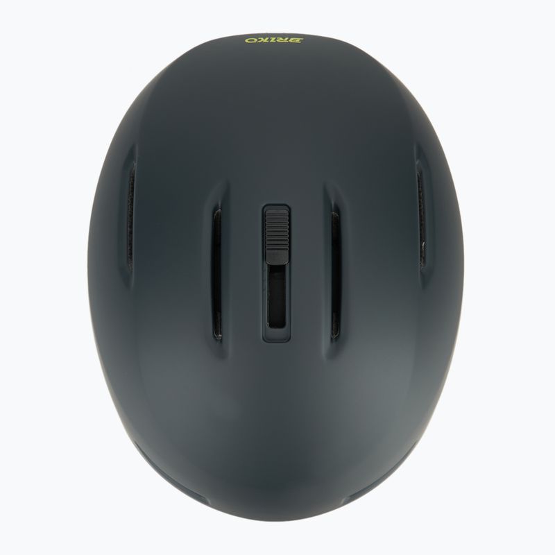 Шолом гірськолижний Briko Aran matt shark gray/light gray/electric lime 6