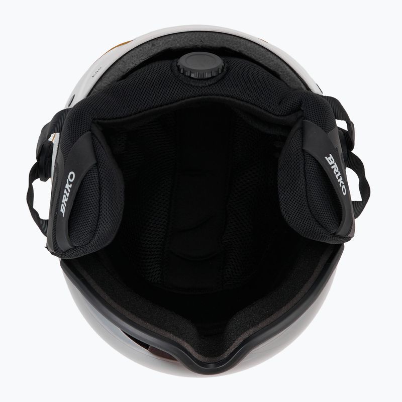 Лижний шолом Briko Elio Visor matte white/black 5