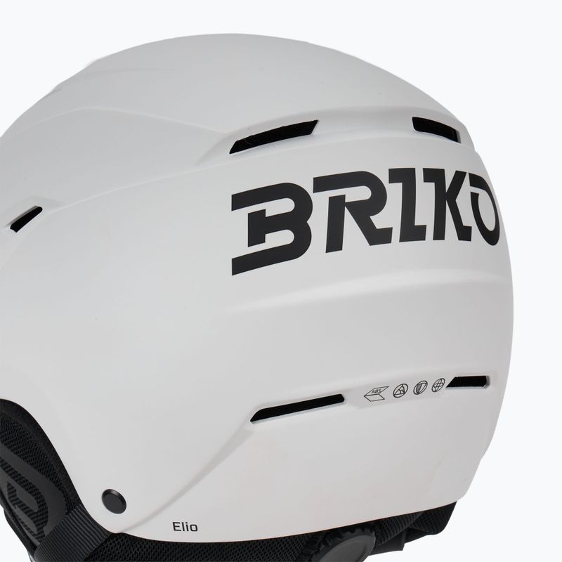 Лижний шолом Briko Elio Visor matte white/black 8