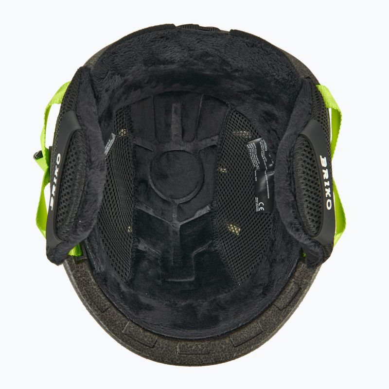 Дитячий гірськолижний шолом Briko Makalu Jr shiny sunflower yellow/lineade green 5