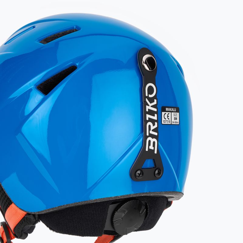Шолом гірськолижний дитячий Briko Makalu Jr shiny lochmara blue/pomegranate red 8