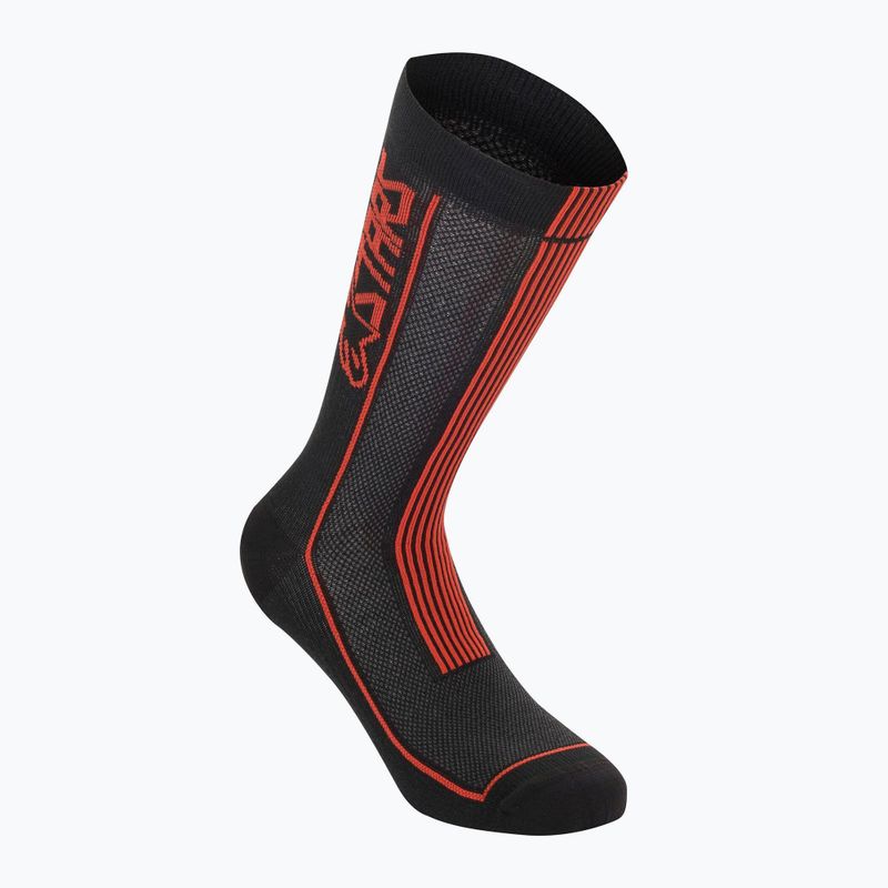 Велошкарпетки чоловічі Alpinestars Summer 22 black/bright red 4