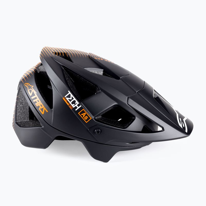 Шолом велосипедний Alpinestars Vector Pro A2 ebony/tangerine matt 3