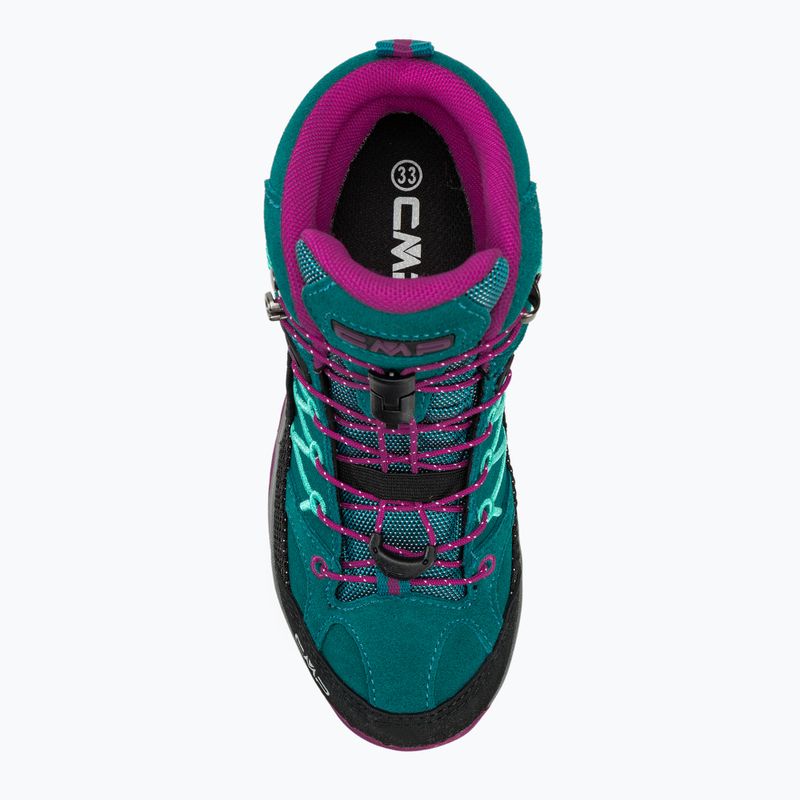 Дитячі трекінгові черевики CMP Rigel Mid lake/pink fluo 5