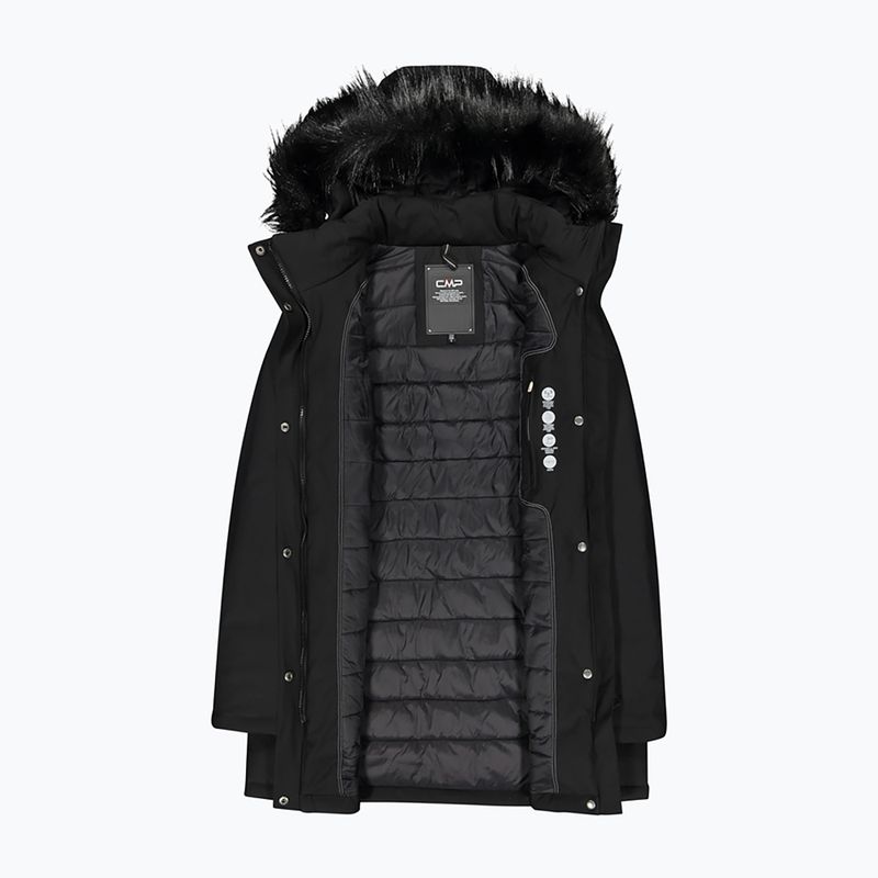 Куртка дощовик жіноча CMP Coat Zip Hood чорна 32K3196F/U901 4