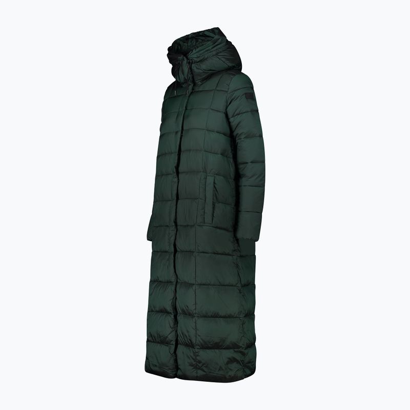 Пуховик жіночий CMP Coat Fix Hood зелений 32K3136 9