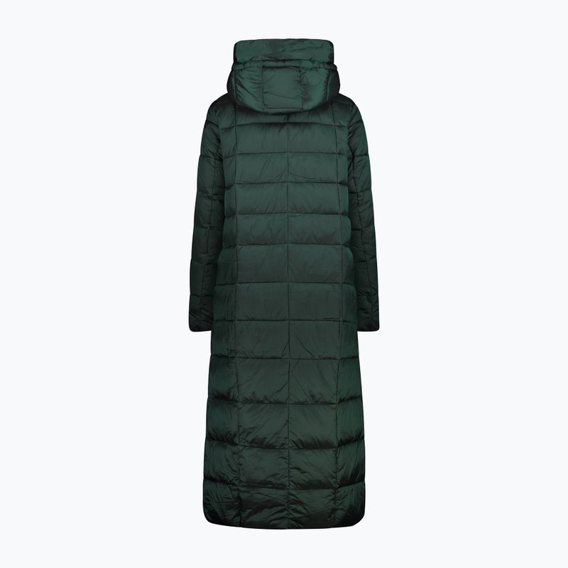 Пуховик жіночий CMP Coat Fix Hood зелений 32K3136 6