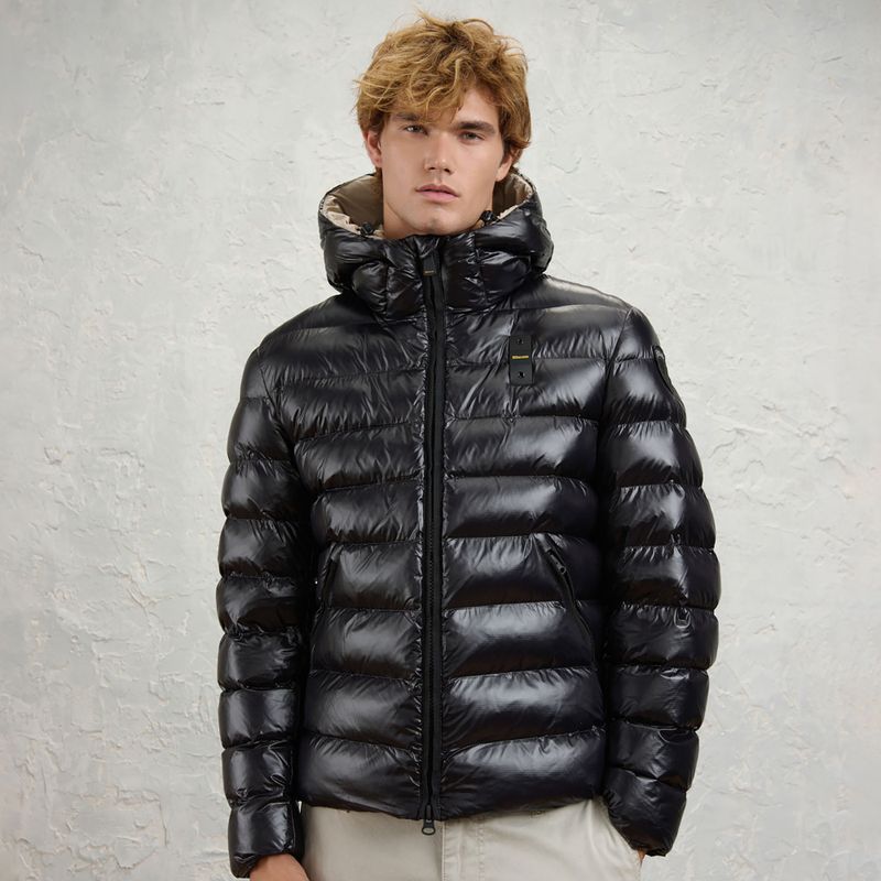 Куртка чоловіча Blauer USA Adams black inside beige 2