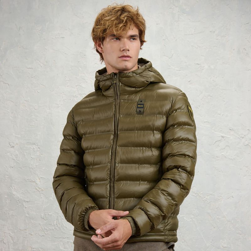 Куртка чоловіча Blauer USA Charles dark olive inside mist grey 2