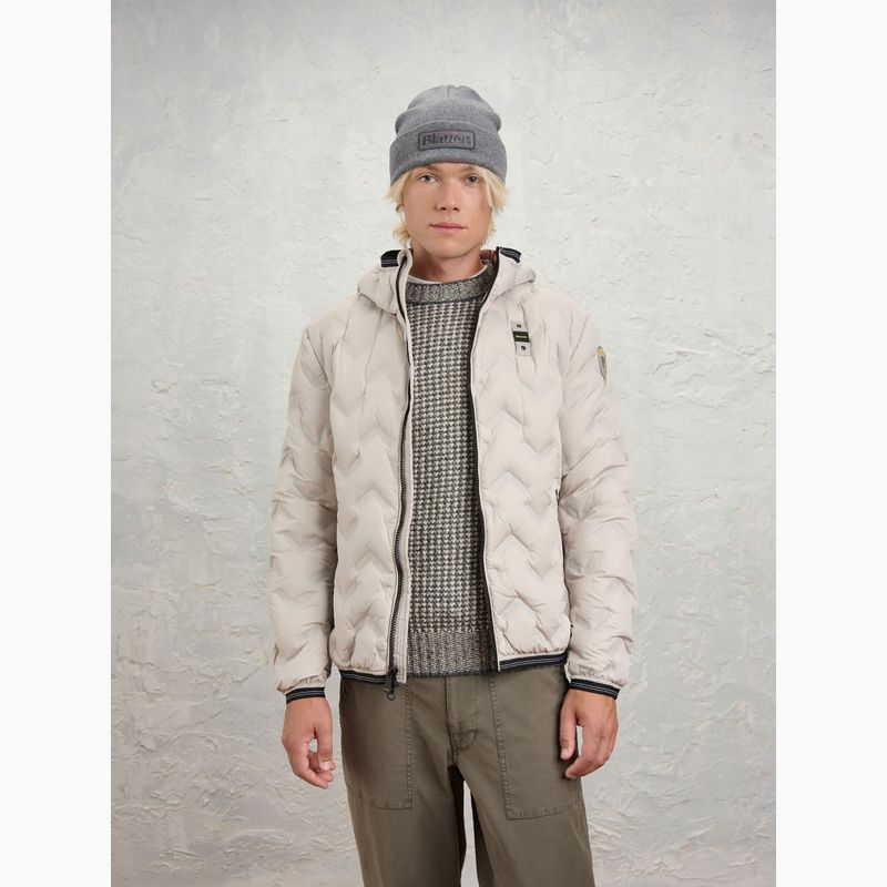 Куртка чоловіча Blauer USA Piery grey fog inside brown mahogany 2
