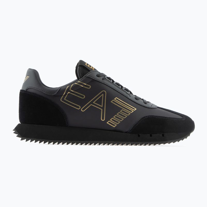 Кросівки EA7 Emporio Armani Black & White Vintage triple black/ gold 2