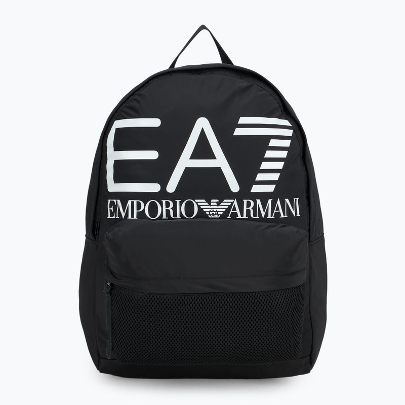 Міський рюкзак EA7 Emporio Armani Train Core Series 16 л чорний/білий з логотипом