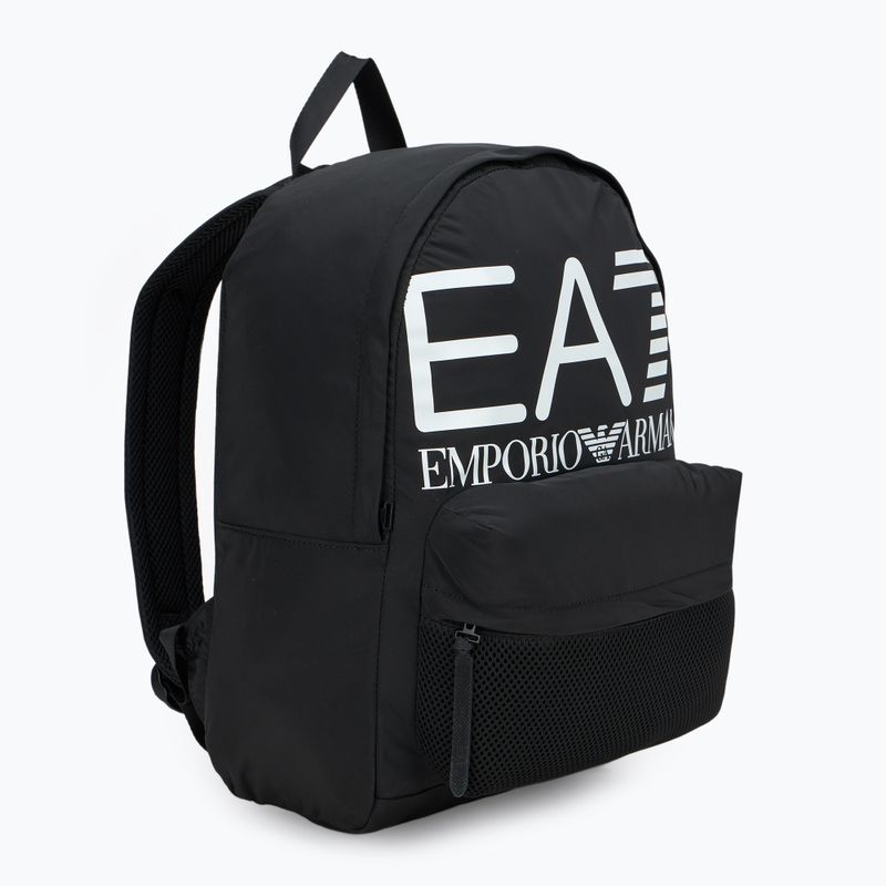 Міський рюкзак EA7 Emporio Armani Train Core Series 16 л чорний/білий з логотипом 2