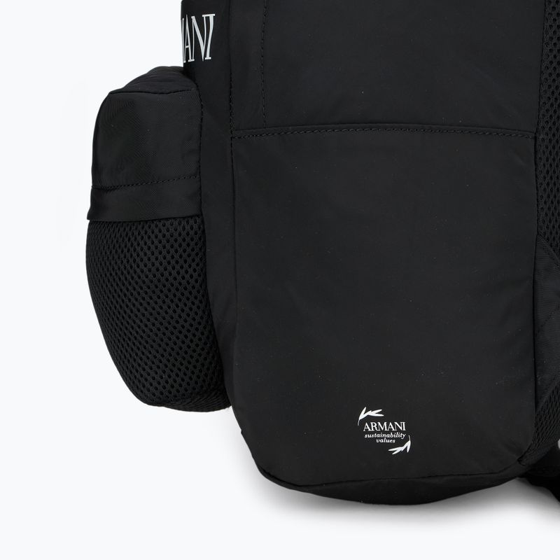 Міський рюкзак EA7 Emporio Armani Train Core Series 16 л чорний/білий з логотипом 6