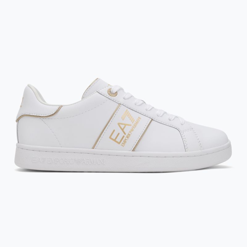 Кросівки EA7 Emporio Armani Classic Logo full wht/gold detail 2