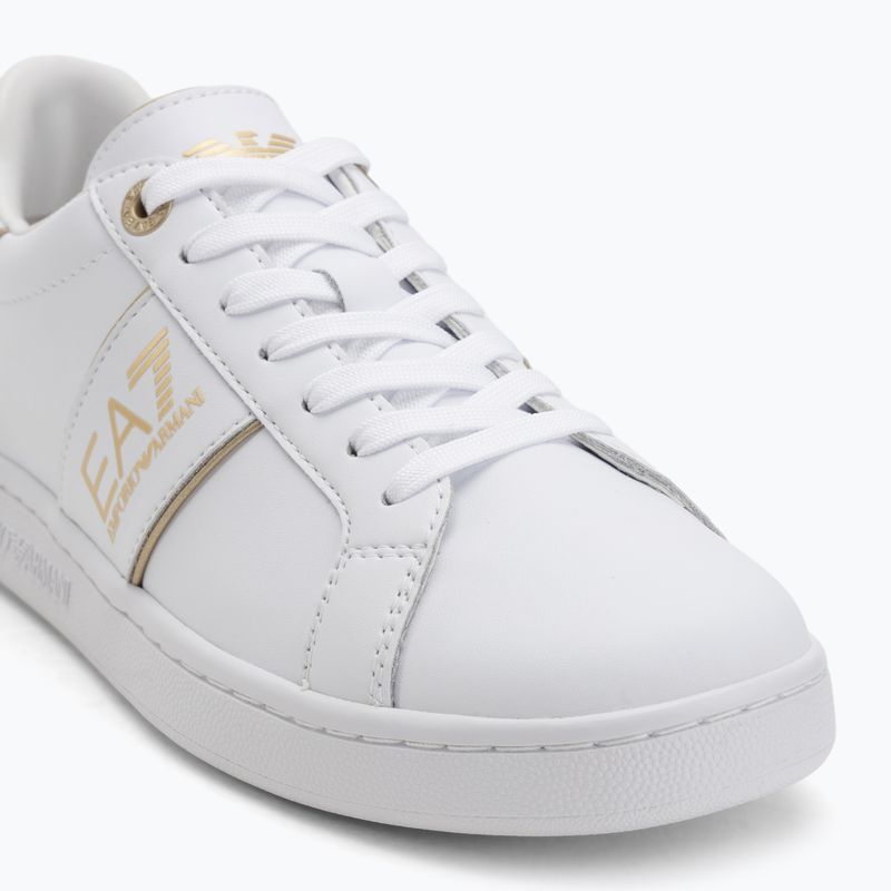Кросівки EA7 Emporio Armani Classic Logo full wht/gold detail 7