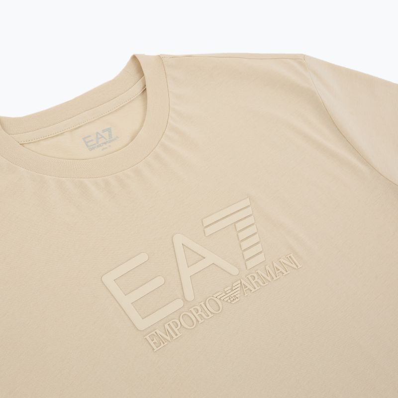 Чоловіча футболка EA7 Emporio Armani Visibility Cotton Crew мигдальне молоко 3