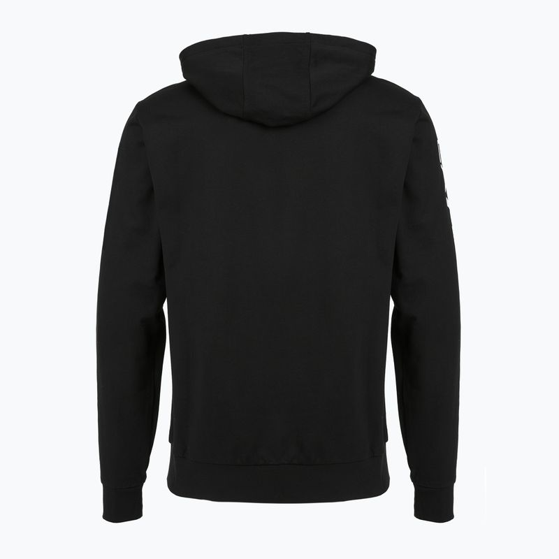 Кофта чоловіча Emporio Armani EA7 Train Logo Series Extended Logo Hoodie black / white 2