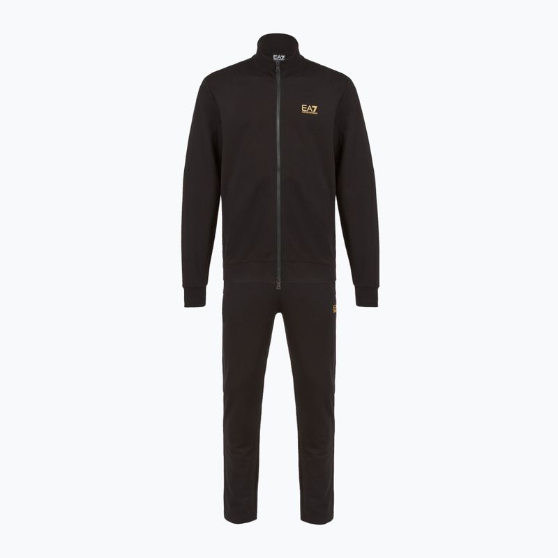 Спортивний костюм чоловічий EA7 Emporio Armani Train Core Identity Tracksuit FZ black/gold