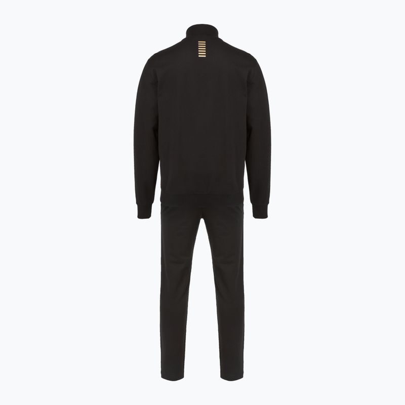 Спортивний костюм чоловічий EA7 Emporio Armani Train Core Identity Tracksuit FZ black/gold 2