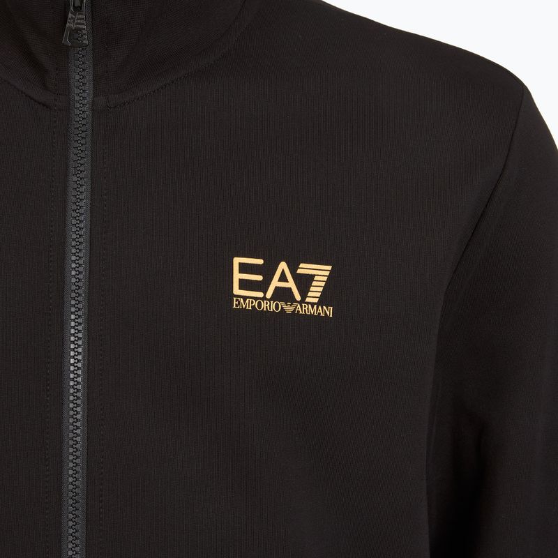 Спортивний костюм чоловічий EA7 Emporio Armani Train Core Identity Tracksuit FZ black/gold 5