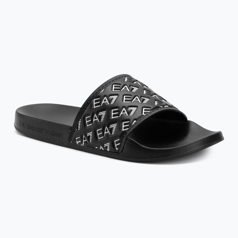 Шльопанці EA7 Emporio Armani Water Sports All Over full black / white