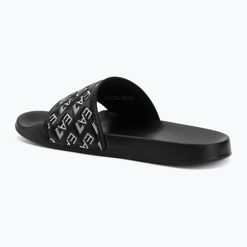 Шльопанці EA7 Emporio Armani Water Sports All Over full black / white 3