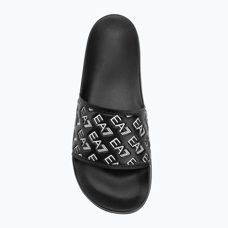 Шльопанці EA7 Emporio Armani Water Sports All Over full black / white 5
