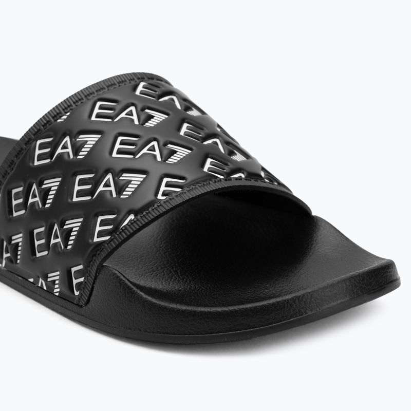Шльопанці EA7 Emporio Armani Water Sports All Over full black / white 7