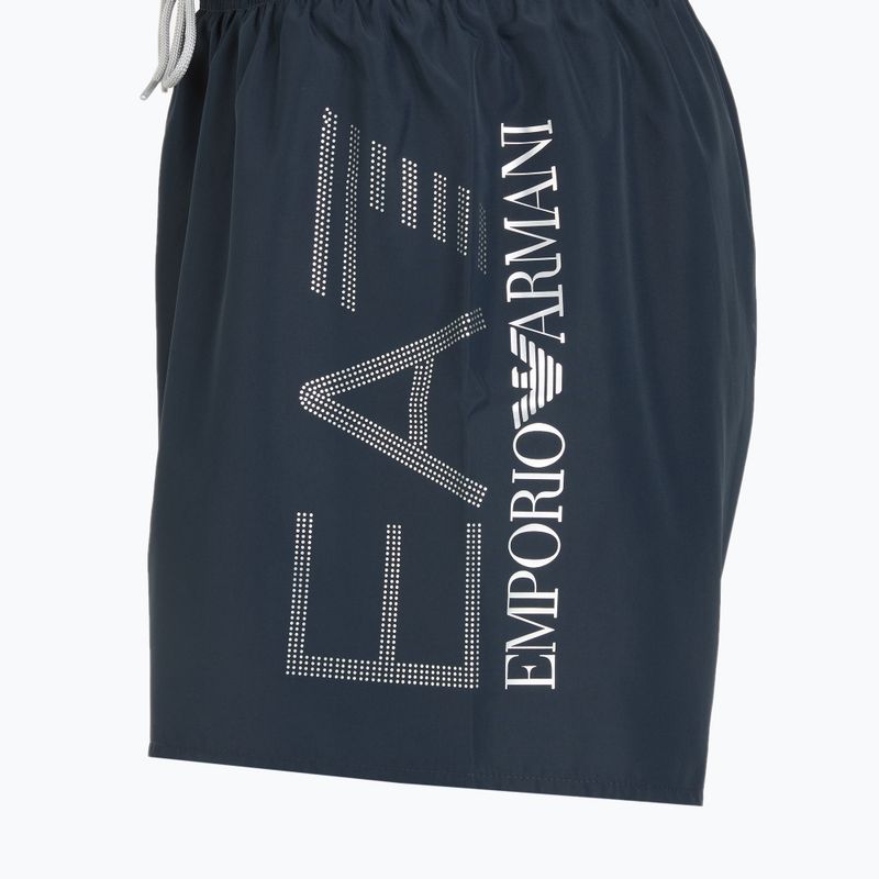 Шорти для плавання чоловічі EA7 Emporio Armani Swim Trunks With Oversized Logo armani blue / silver 3