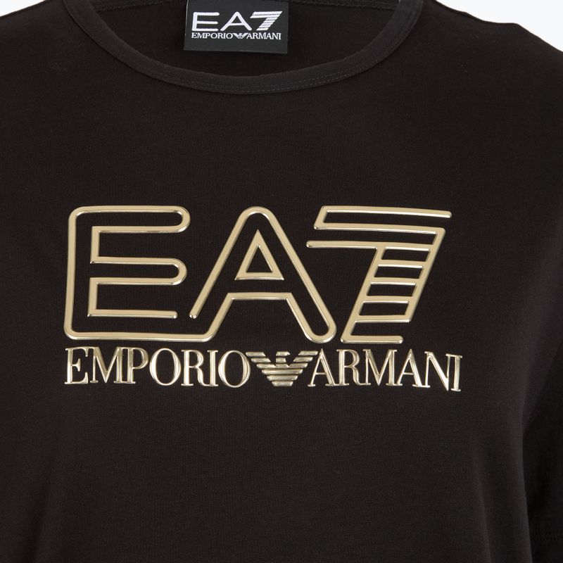Жіноча футболка EA7 Emporio Armani Train Visibility чорна/золота 3