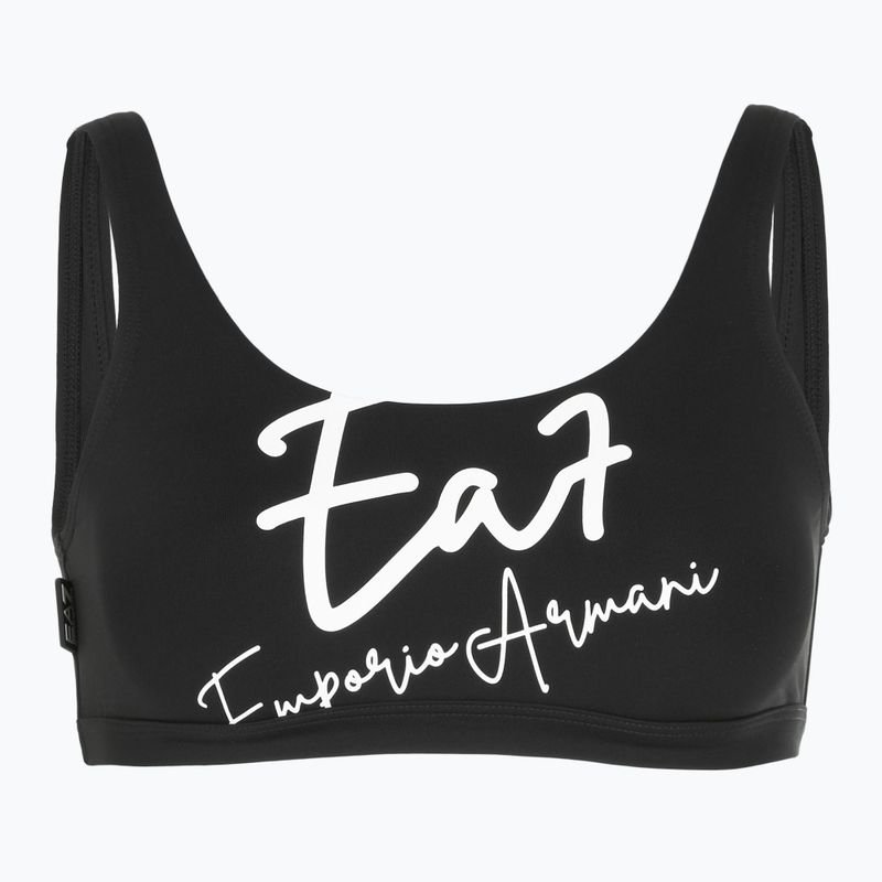 Купальник роздільний жіночий EA7 Emporio Armani Maxi Logo Bikini Top black 3