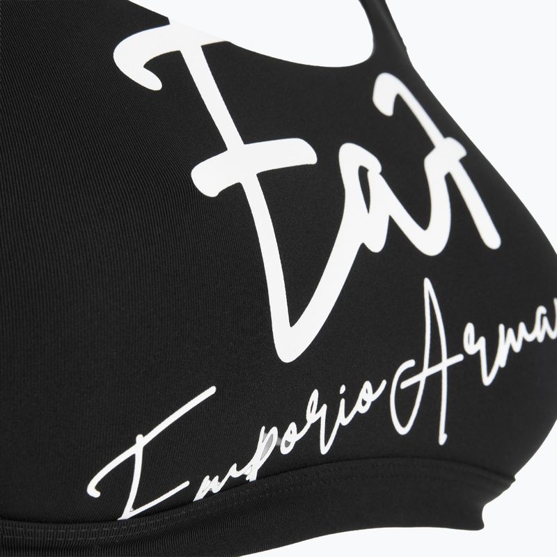 Купальник роздільний жіночий EA7 Emporio Armani Maxi Logo Bikini Top black 5