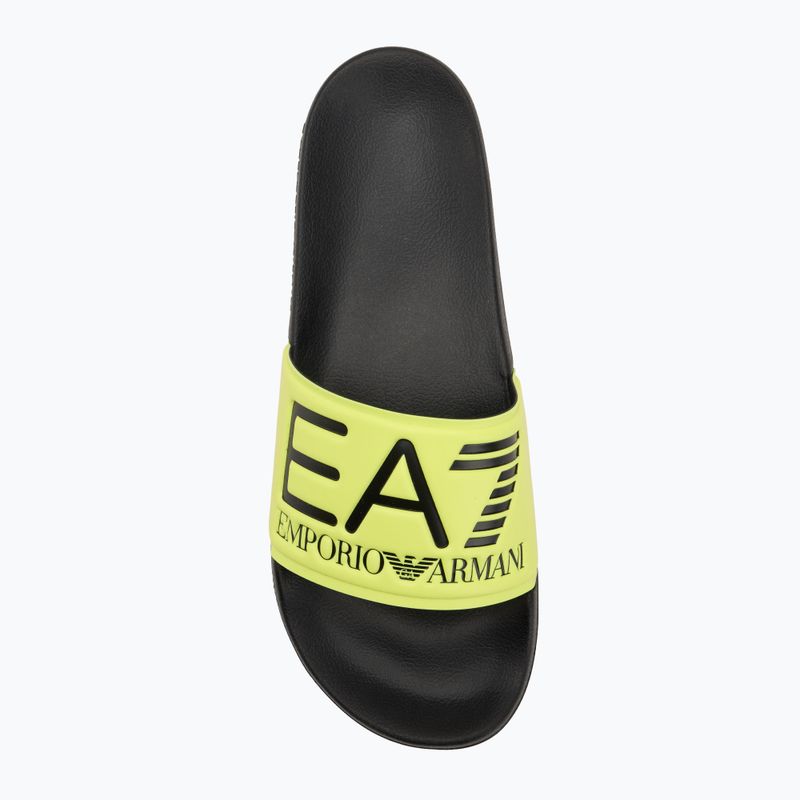 Шльопанці EA7 Emporio Armani Water Sports Visibility yellow flueo / black 5