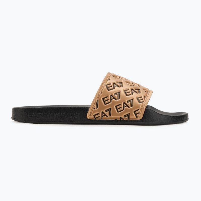Шльопанці EA7 Emporio Armani Water Sports All Over black / gold 2