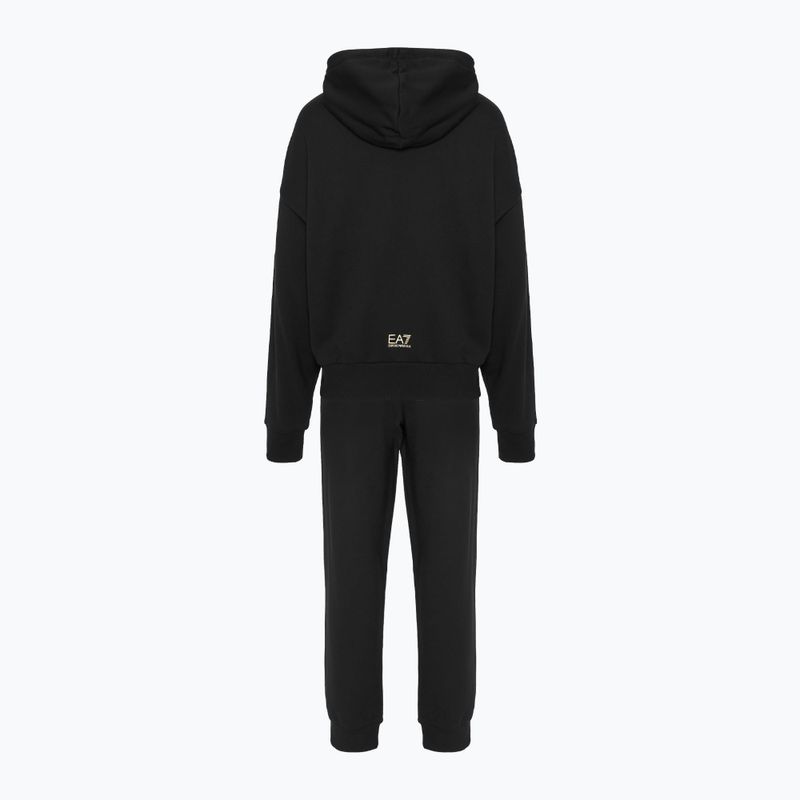 Спортивний костюм жіночий EA7 Emporio Armani Train Visibility Tracksuit HO CH FZ black/gold 2